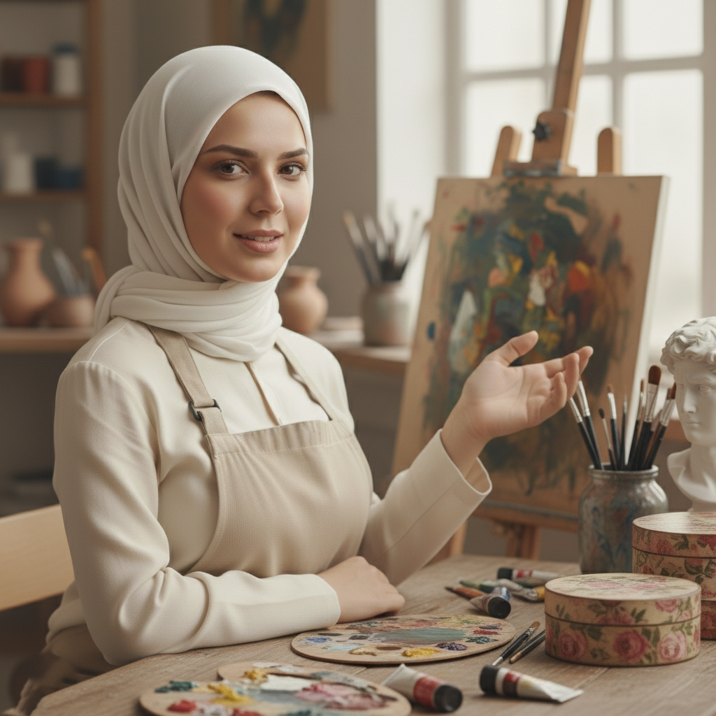 ورشة عمليه لتعليم أساسيات فن الديكوباج من الصفر